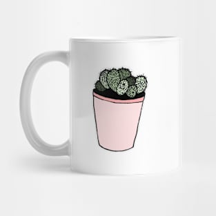 Little Succulent in a Pink Pot Mug